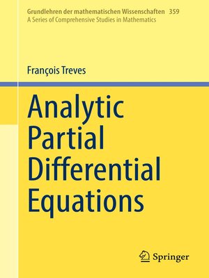 cover image of Analytic Partial Differential Equations
